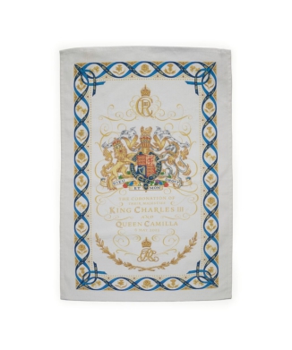 チャールズIII世国王陛下戴冠式記念 ティータオル