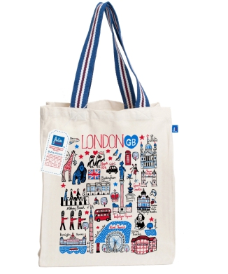 ショッピングバッグ LONDON柄 エンターテインメント