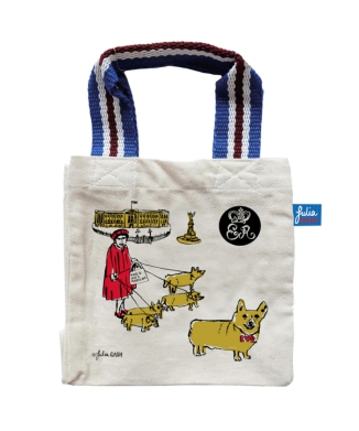 [2026/3/4(水)10:00販売開始予定]ショッピングバッグ 女王陛下とお散歩