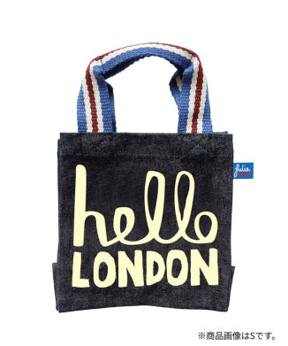 ショッピングバッグ Hello LONDON(パフプリント)