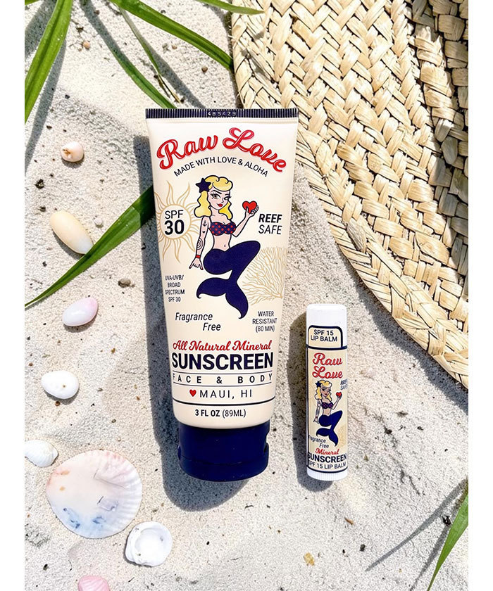 Raw Love Sunscreen】日焼け止めローション＆リップバーム(EH66Q041