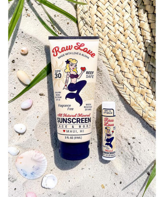 【Raw Love Sunscreen】日焼け止めローション＆リップバーム