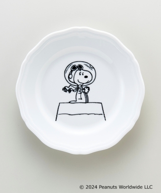 【GINORI 1735(snoopy)】 アンティコホワイト 17cmプレート