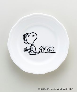 【GINORI 1735(snoopy)】 アンティコホワイト 17cmプレート