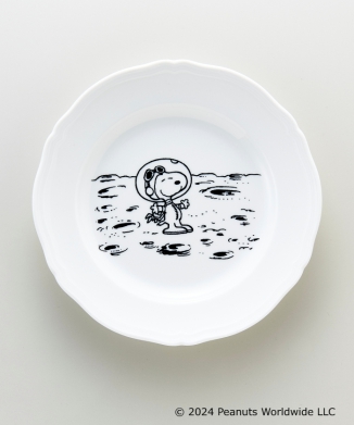 【GINORI 1735(snoopy)】 アンティコホワイト 21cmプレート