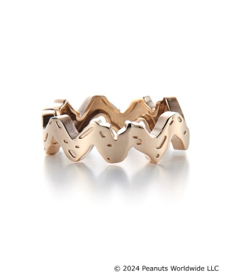 K10YG Charlie Brown clothes pattern RING