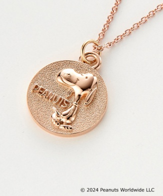 K10PG SNOOPY ROUND PENDANT
