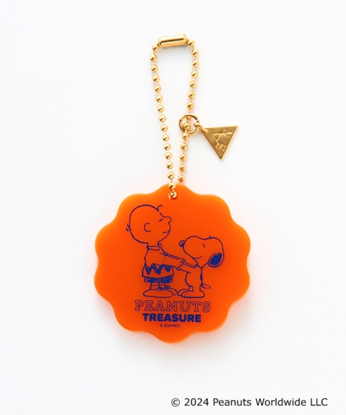 PEANUTS(snoopy) 【sAn(snoopy)】Wave mirror Orange F PEANUTS(snoopy) 【sAn(snoopy)】Wave mirror Orange F