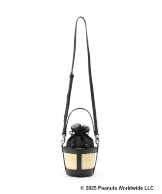 [9月中旬お届け予定]スヌーピーナンタケットバスケット(レザーベルト・インナーポーチ付き)
