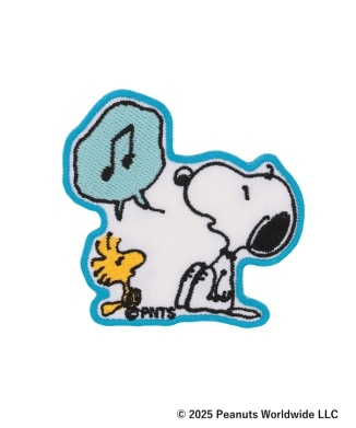 [9月中旬お届け予定]ステッカーワッペン cute snoopy ＆ woodstock patch