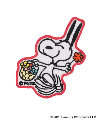 [9月中旬お届け予定]ステッカーワッペン bouquet snoopy patch