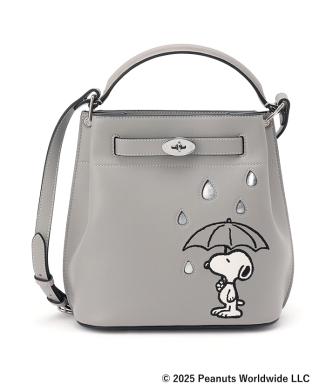 [約3か月後お届け予定]Mulberry ｜ PEANUTS バッグ イズリントン バケット