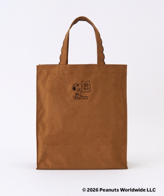 [10月上旬頃お届け予定]Fleur tote(square)Corduroy brown×brown