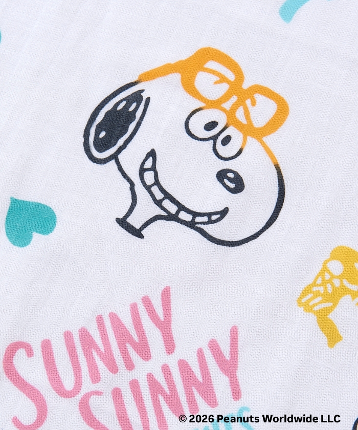 10月中旬頃お届け予定]注染手ぬぐい SUNNY SUNNY PEANUTS タテ