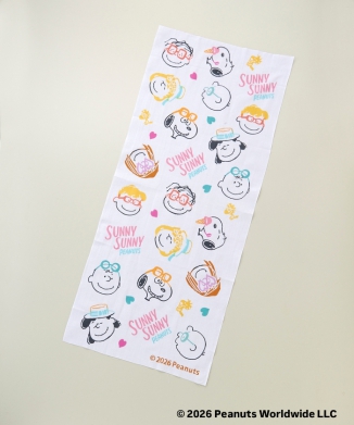 [10月中旬頃お届け予定]注染手ぬぐい SUNNY SUNNY PEANUTS タテ