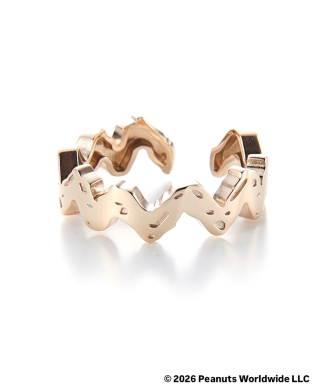 K10YG Charlie Brown clothes pattern RING