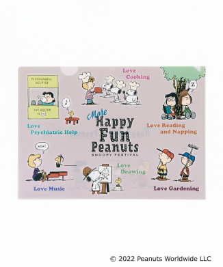 ≪59≫【HAPPY FUN PEANUTS(snoopy)】A4クリアファイル4枚セット
