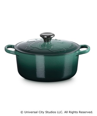 シグニチャー ココット・ロンド24cm エルファバレリーフ / アーティチョーク(BM・ブラックニッケルツマミ)