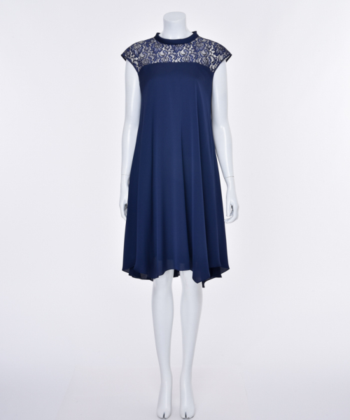 PREFERENCE 【PREFERENCE】Aラインイレギュラーヘムドレス ネイビー 38 PREFERENCE 【PREFERENCE】Aラインイレギュラーヘムドレス ネイビー 38