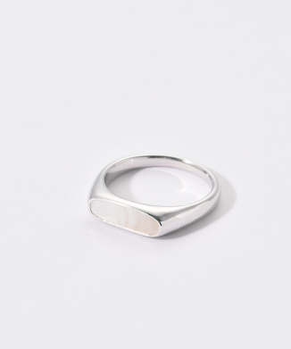 Mario Ring WHITE MOTHER OF PEARL