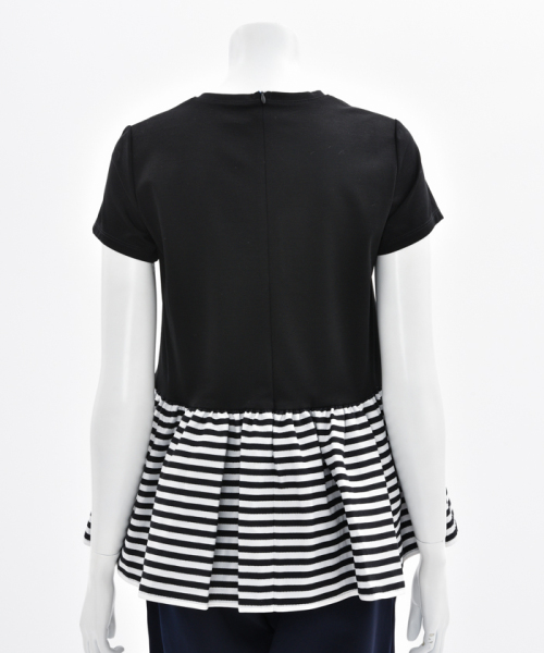 BORDERS at BALCONY】PEPLUM TEE(F207N026)|レディースファッション ...