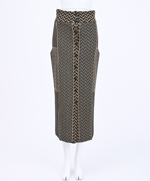 Tan Mosaic Pattern Skirt F9g409 レディースファッション 阪急百貨店公式通販 Hankyu Fashion