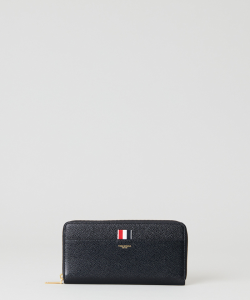 THOMBROWNE. NEWYORK 【THOM BROWNE】ロングジップ アラウンドパース BLACK O/S
