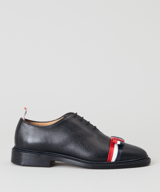 【THOM BROWNE】RWBレザーボウ レザーソール ホールカット