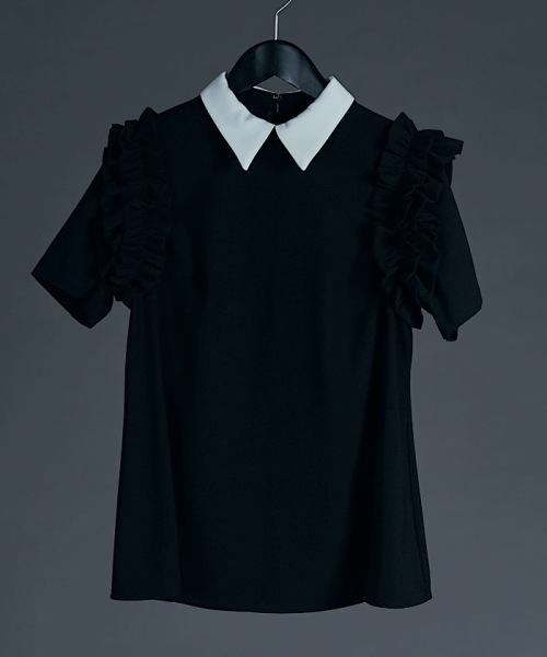 Hue 半袖肩フリルブラウス F212t372 レディースファッション 阪急百貨店公式通販 Hankyu Fashion