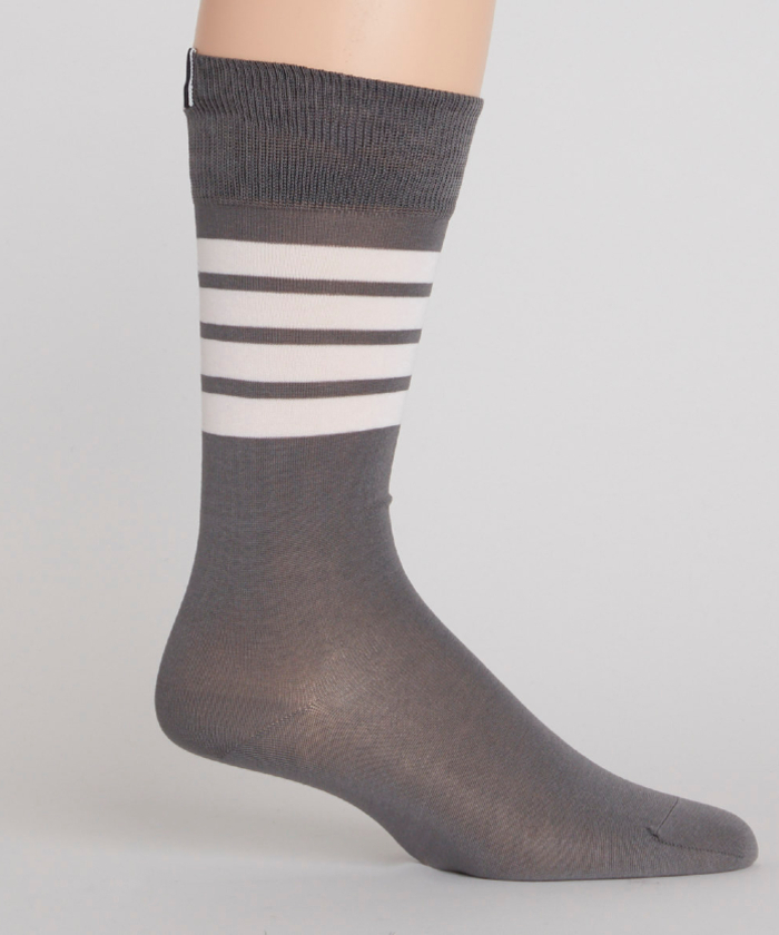 THOM BROWNE】4BAR ストライプミッドカーフソックス(F213K093 THOM BROWNE】4BAR ストライプミッドカーフソックス(F213K093