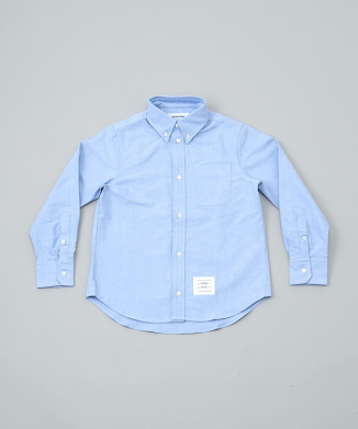 ライトブルー コットン オックスフォード クラシックシャツ