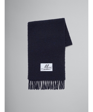 アルパカ混ロングマフラー