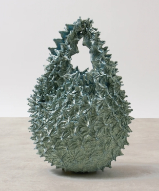 シボリプチメタリックバッグ