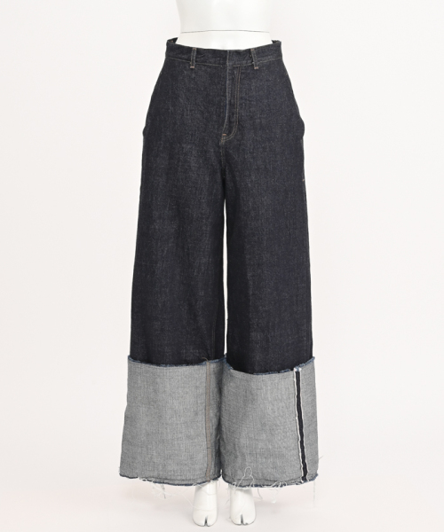 Livingtone ターンアップデニムパンツ F21os071 レディースファッション 阪急百貨店公式通販 Hankyu Fashion