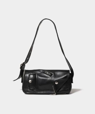 excerption riders flap shoulder bag