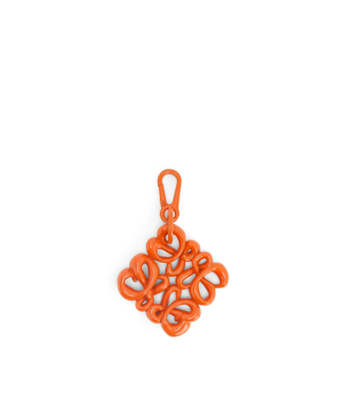 LOEWE INFLATED ANAGRAM CHARM ORANGE F LOEWE INFLATED ANAGRAM CHARM ORANGE F