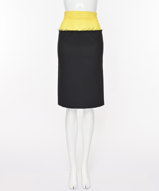 Pencil skirt with stocking waist