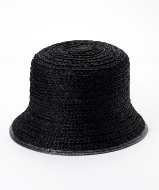 ラフィアバケット帽