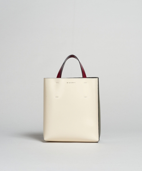 MARNI MUSEO スモールバッグ SHELL/DRY GRASS/HOT RED UNI MARNI MUSEO スモールバッグ SHELL/DRY GRASS/HOT RED UNI