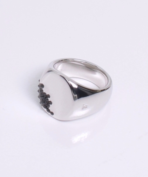 アクセサリー TOM WOOD Oval Black Molecule Ring 50 アクセサリー TOM WOOD Oval Black Molecule Ring 50 Tom Wood