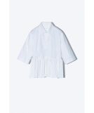 【TOGA PULLA】Taffeta pleats S/S shirt