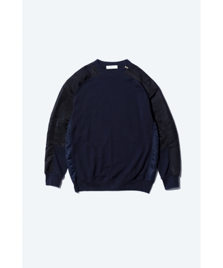 【TOGA VIRILIS】Nylon sleeve sweatshirt