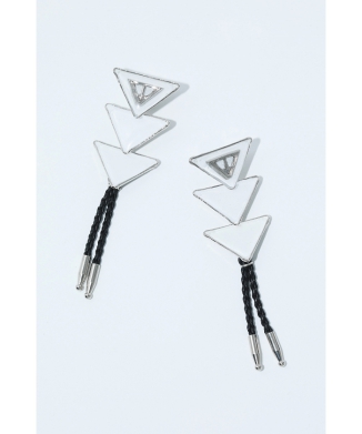 【TOGA TOO】Triangle pieced earrings