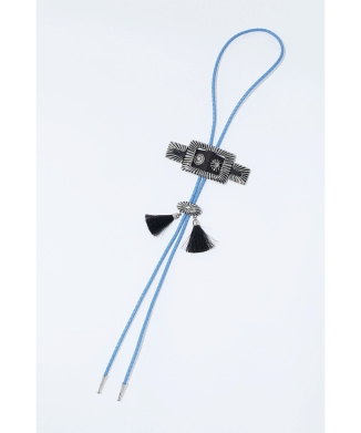【TOGA TOO】Leather cord loop tie