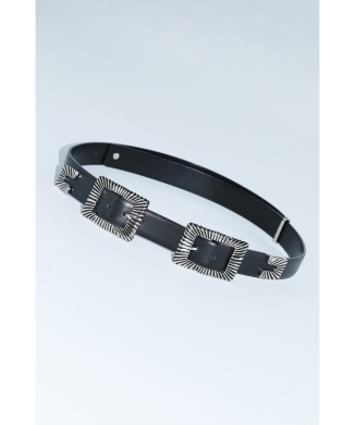 【TOGA TOO】Double square buckle belt