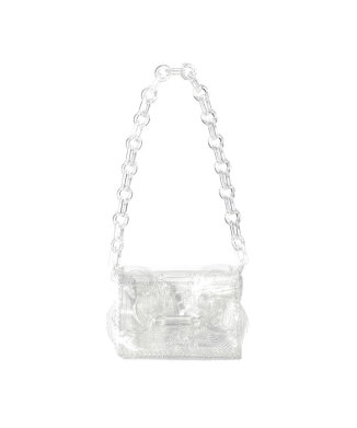 Transparent Sculptural Mini Chain Bag