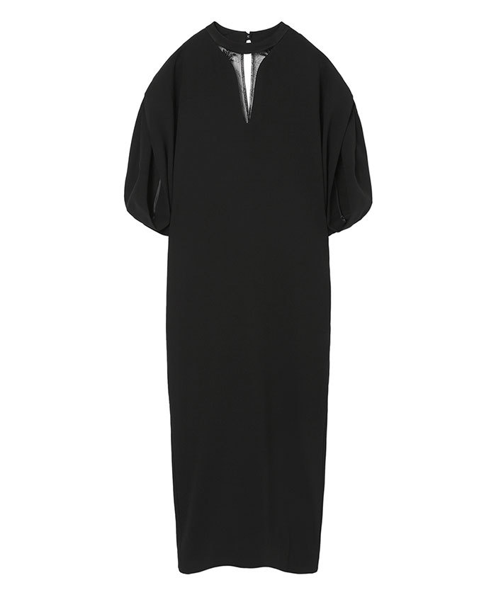 即売希望、、Mame Emboridered Lace Back Dress