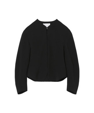 Triacetate Polyester Collarless Jacket