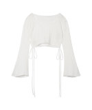 Random Ribbed Cotton Cropped Top