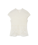 Cotton Lace Sleeveless Knitted Top